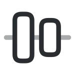 Align Horizontally SVG Icon